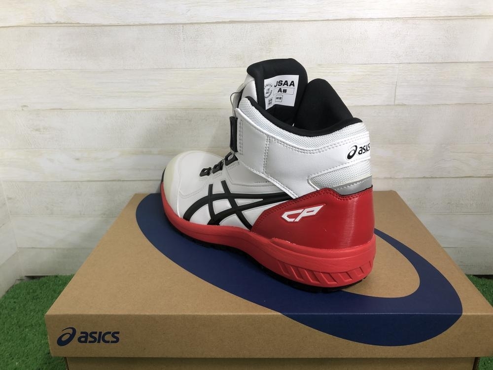 015●未使用品・即決価格●asics アシックス 安全靴 WINJOB CP304 100 26.0cm ホワイト/ブラックの画像3