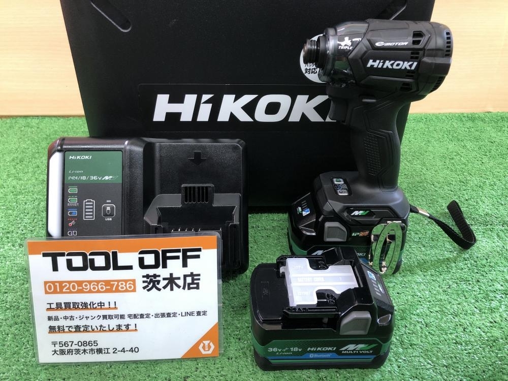 015●未使用品・即決価格●HiKOKI ハイコーキ コードレスインパクトドライバ WH36DC 2XPBSZ_画像1