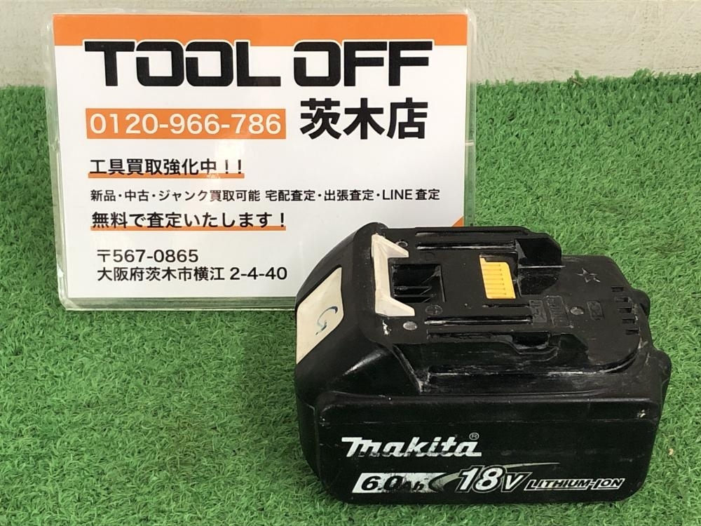 015●おすすめ商品●マキタ makita バッテリー BL1860B 18V 6.0Ah 76回充電 過負荷過放電0％の画像1