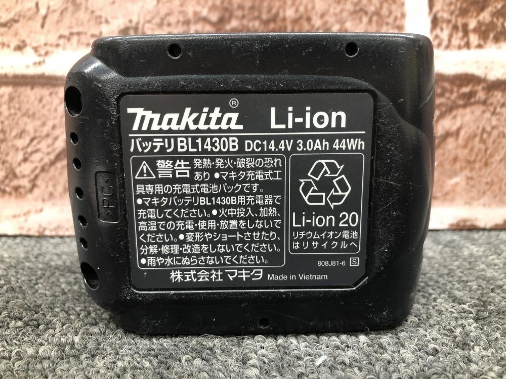 017◇おすすめ商品◇マキタ makita 14.4V3.0Ah純正バッテリ BL1430B ※充電回数19回寿命3/4の画像2