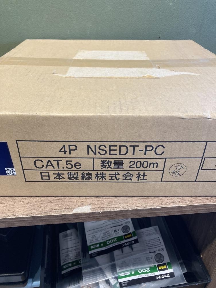 021■未使用品■日本製線 LANケーブル 4P NSEDT-PC 200m BL_画像2