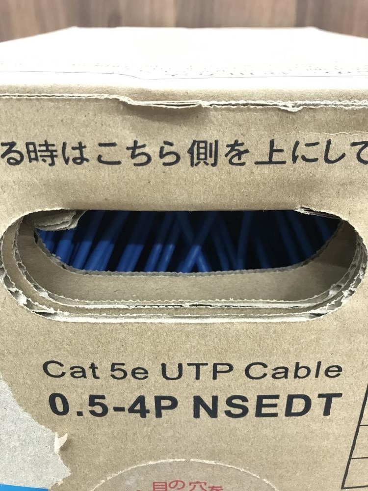 006□未使用品・即決価格□日本製線 Cat5e UTPケーブル 0.5-4P NSEDT SB 300m 直接伝票を貼り付けて発送の画像2