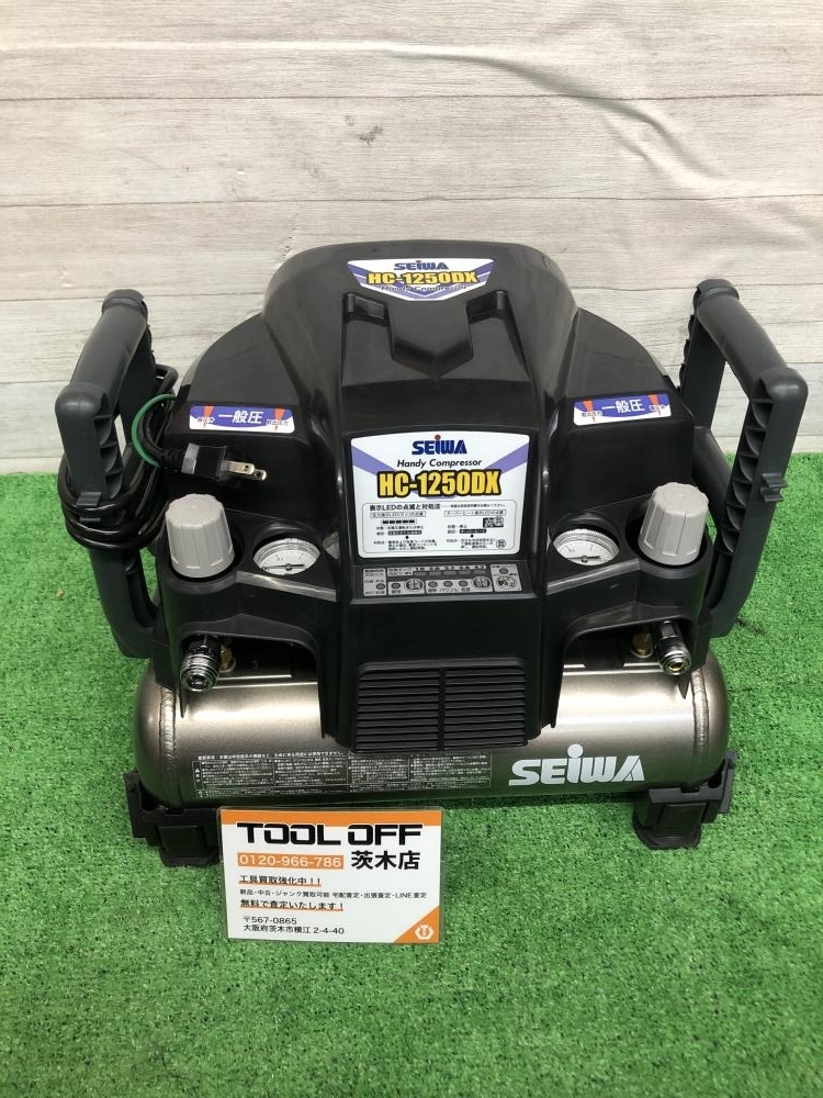 015●未使用品・即決価格●精和産業 SEIWA 塗装用エアコンプレッサー HC-1250DXの画像1