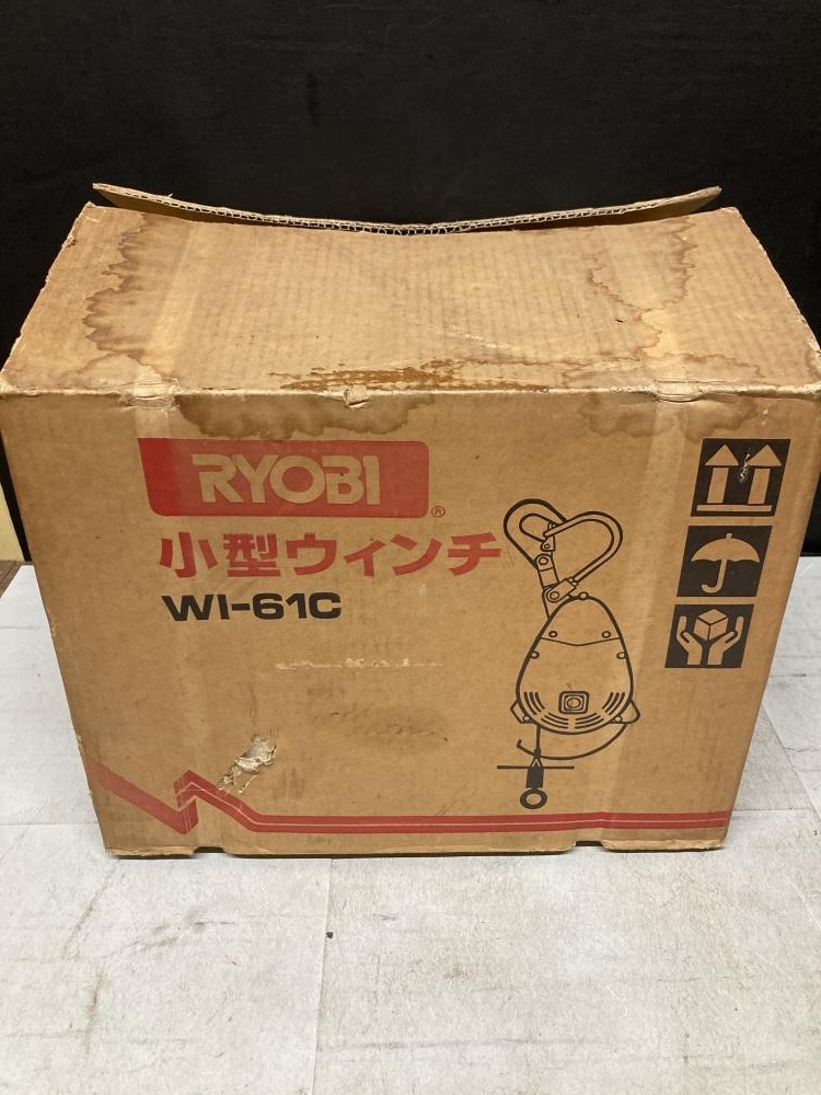 019■未使用品■RYOBI 小型ウィンチ 荷重60㎏ WI-61C ワイヤー31m 長期保管品の画像1