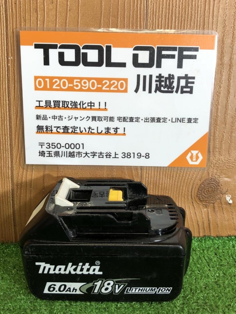 001♪おすすめ商品♪マキタ makita バッテリ BL1860B 非急充 充電回数27回_画像1