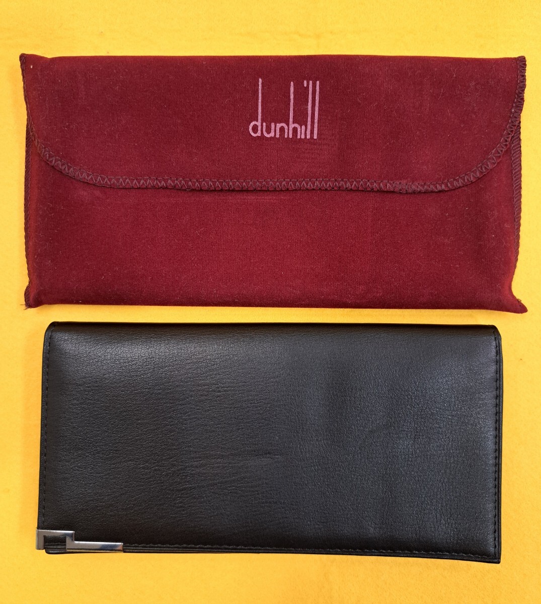 ☆dunhill ダンヒル 二つ折り 長財布 札入れ 小銭入れ 【 未使用長期保管品】☆_画像1