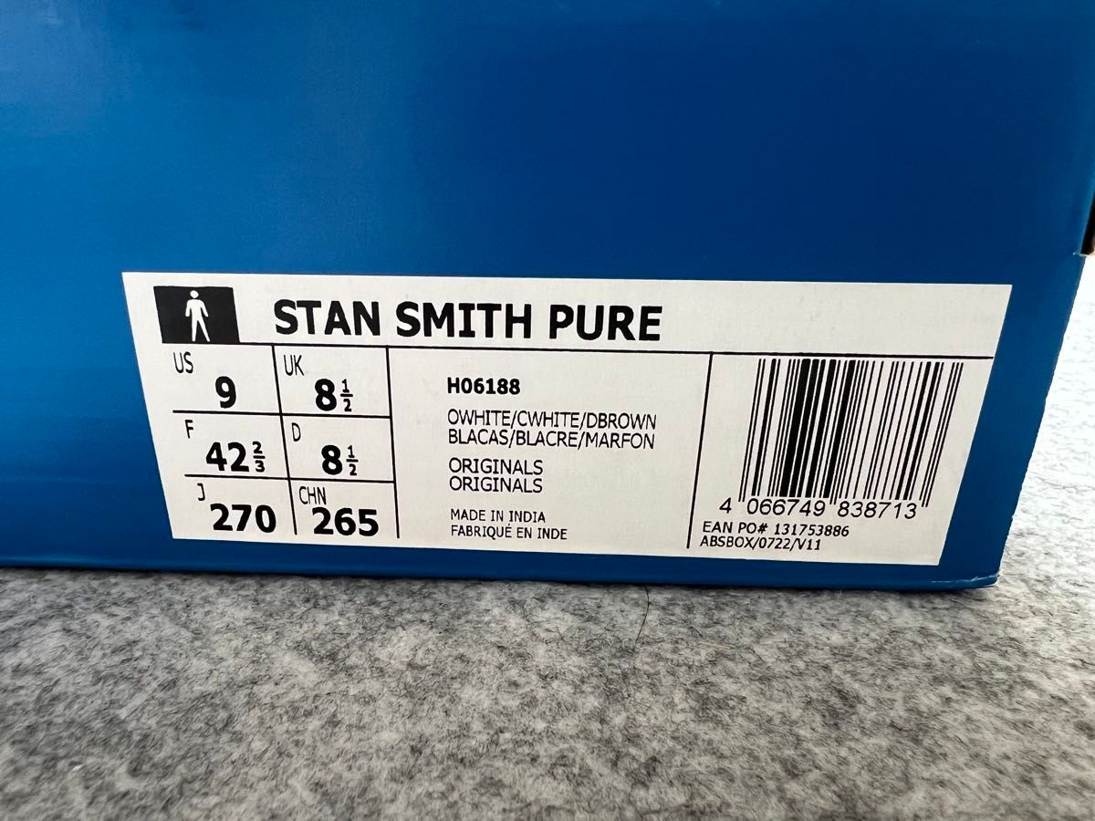 adidas アディダス STAN SMITH PURE スタンスミス 美品 27.0cm レザー