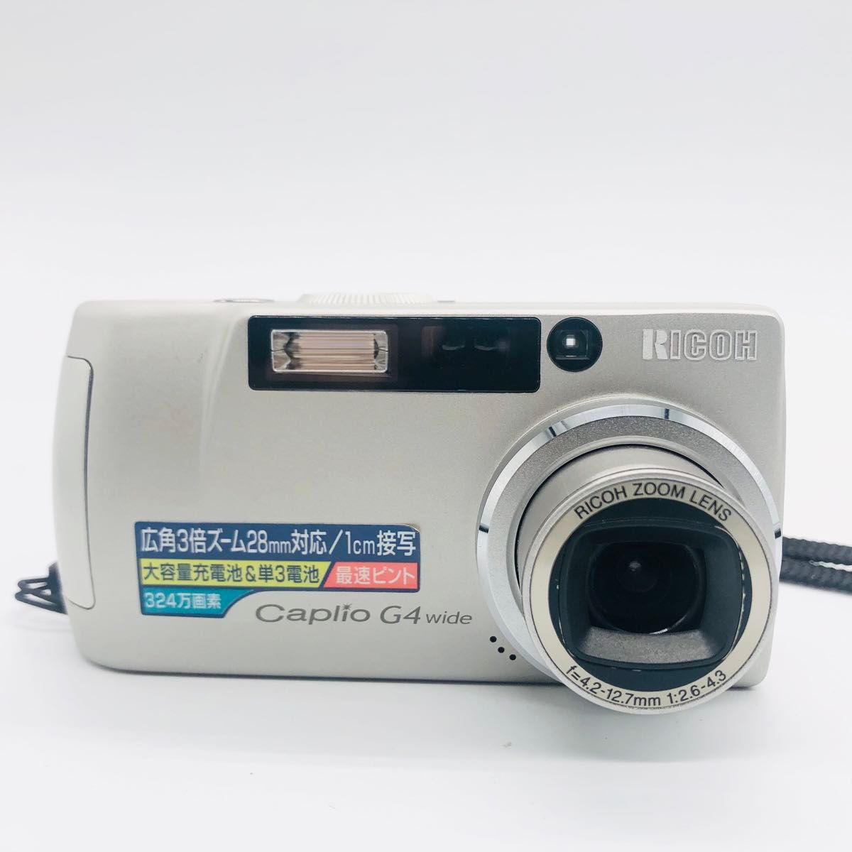 完動品】RICOH Caplio G4 wide デジタルカメラ 動作確認済み 完動品】RICOH Caplio G4 wide デジタルカメラ 動作確認済み
