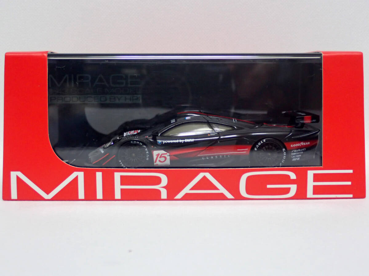 HPI racing MIRAGE 1/43 Mclaren マクラーレン F1 GTR Davidoff #15 1998 Suzuka 8215 デカール付の画像3