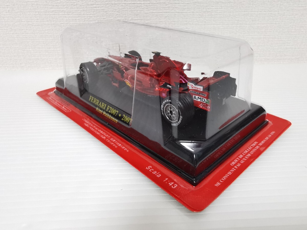 送料220円〜★未開封★ アシェット 公式フェラーリF1コレクション Ferrari F2007・2007 Kimi Raikkonen 1/43 ミニカー_画像3