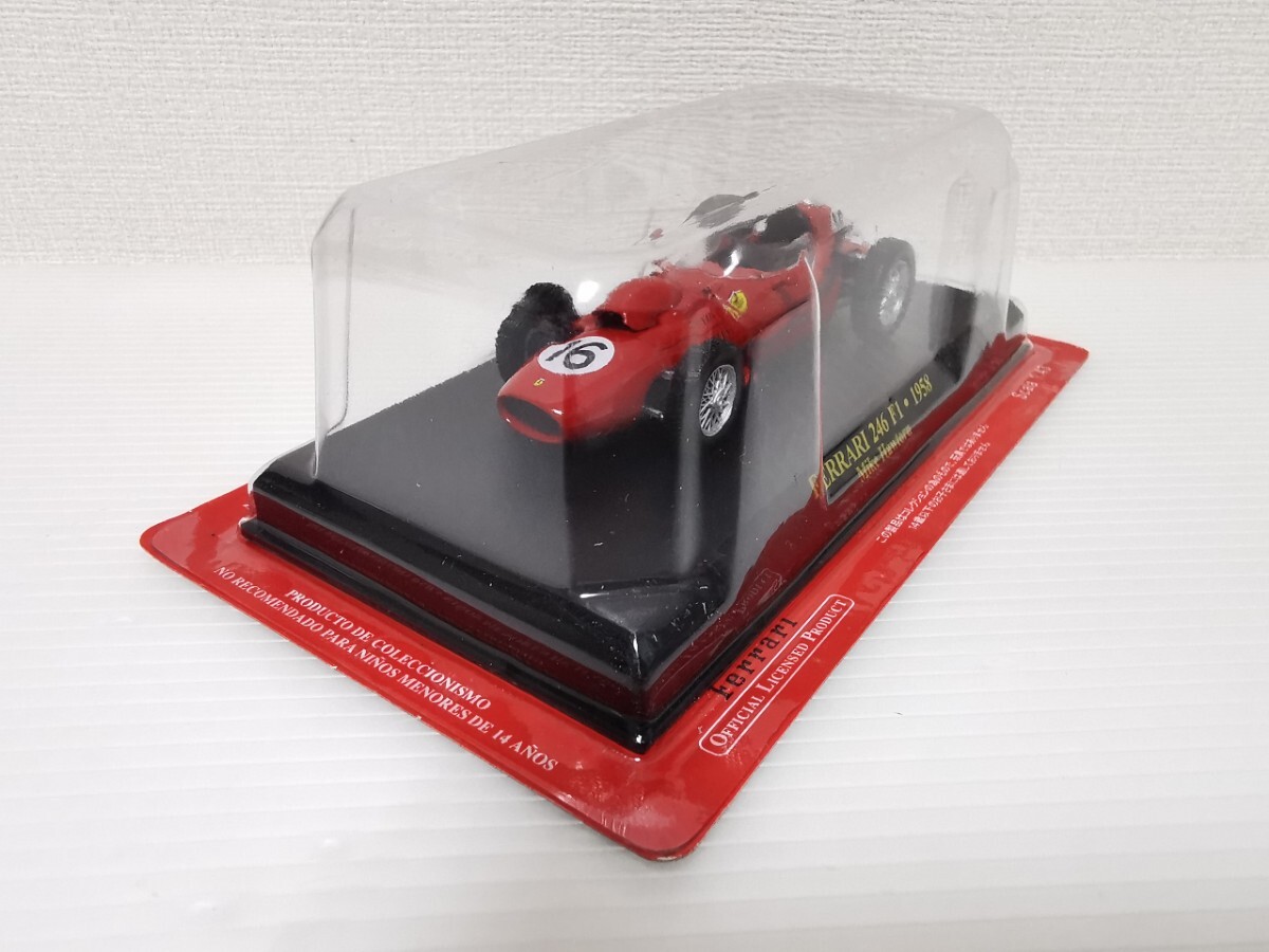 送料220円〜★未開封★ アシェット 公式フェラーリF1コレクション Ferrari 246 F1 1958 Mike Hawtorn 1/43スケール ミニカー_画像2