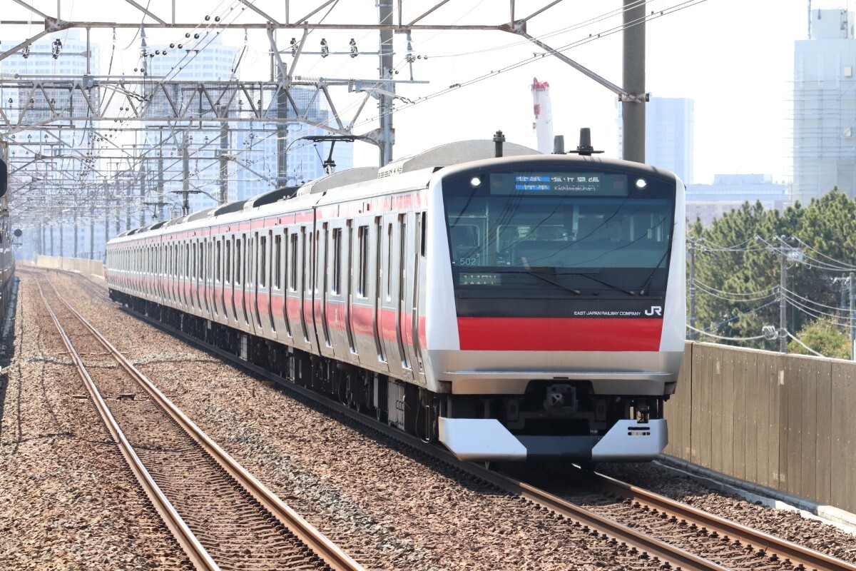 D28 JR京葉線 E233系 ケヨ502 鉄道写真の画像1