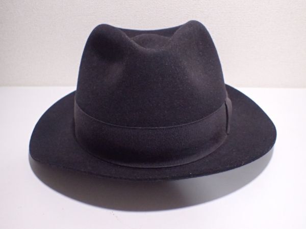 豊G596/8A自☆良品 ノックス KNOX フジコー 帽子 ハット オーストラリア製 ラビットウール100% サイズ58☆の画像4