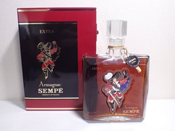 豊G564/8J自☆古酒未開栓 サンペ エクストラ SEMPE EXTRA ARMAGNAC 750ml アルマニャックブランデー☆_画像1