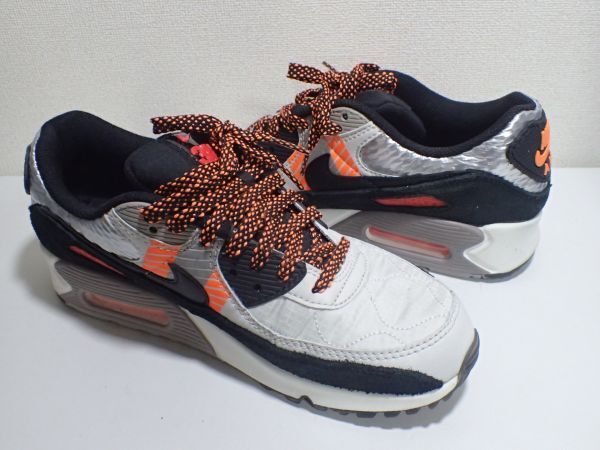 豊G655/8B◆ナイキ NIKE エアマックス90 スニーカーレディース AIR MAX 90 24.5㎝ ブラック 黒 中古品◆の画像2