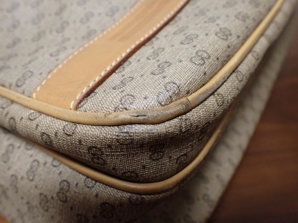 豊G567/1J●GUCCI オールドグッチ マイクロGG柄 ショルダーバッグ 中古品●_画像6