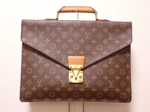 豊G770/1G◆ルイヴィトン LOUIS VUITTON LV セルヴィエット コンセイエ モノグラム ビジネスバッグ ハンドバッグ◆_画像1