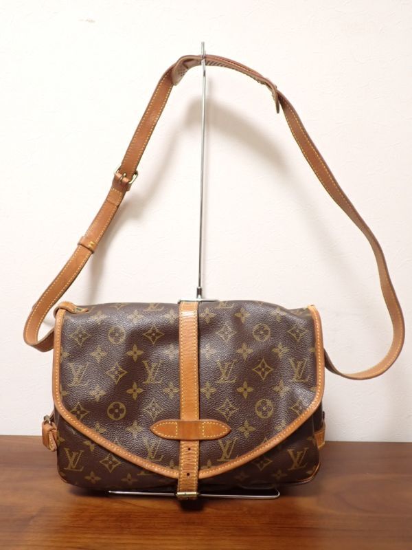 豊G522/1J●LOUIS VUITTON ルイヴィトン ソミュール30 モノグラム ショルダーバッグ レディース 中古品●_画像2