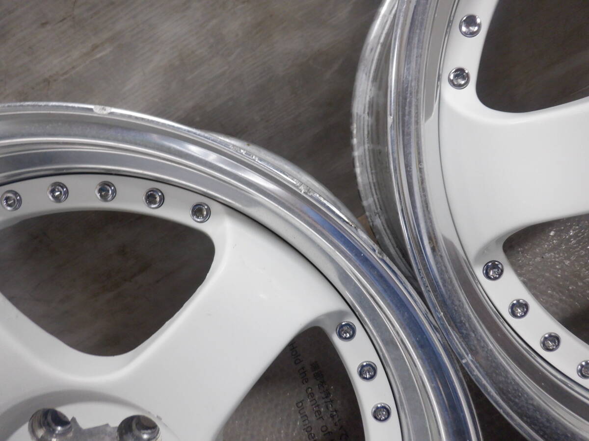 SSR SPEED STAR PROFESSOR 18x8J(+49 C)PCD100-5穴 アルミ ホイール レガシィ インプレッサ /50(20)【6-7177】宅配不可(福通営業所止)_画像2