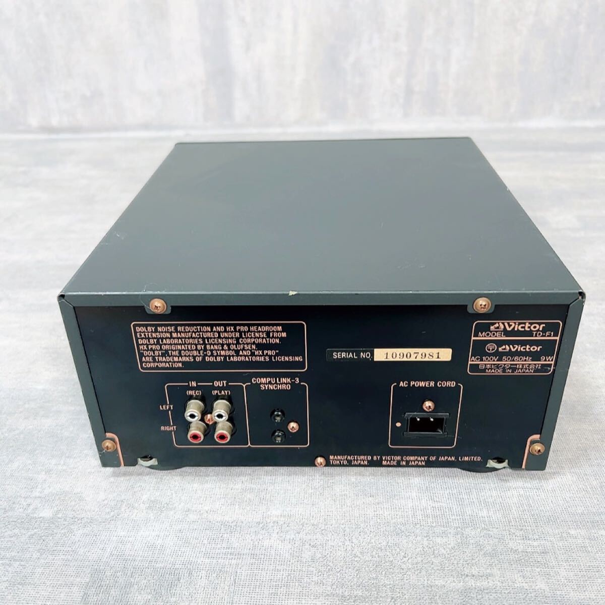 Z038 Victor ビクター TD-F1 カセットデッキ テープ 音響機器の画像7