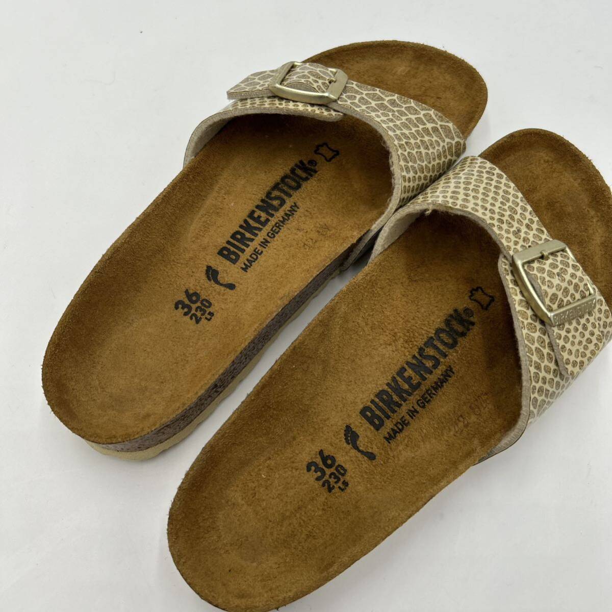 ■ ドイツ製 '人気モデル' BIRKENSTOCK ビルケンシュトック MADRID マドリード サンダル シューズ 23cm 履き心地抜群 レディース 婦人靴 の画像7