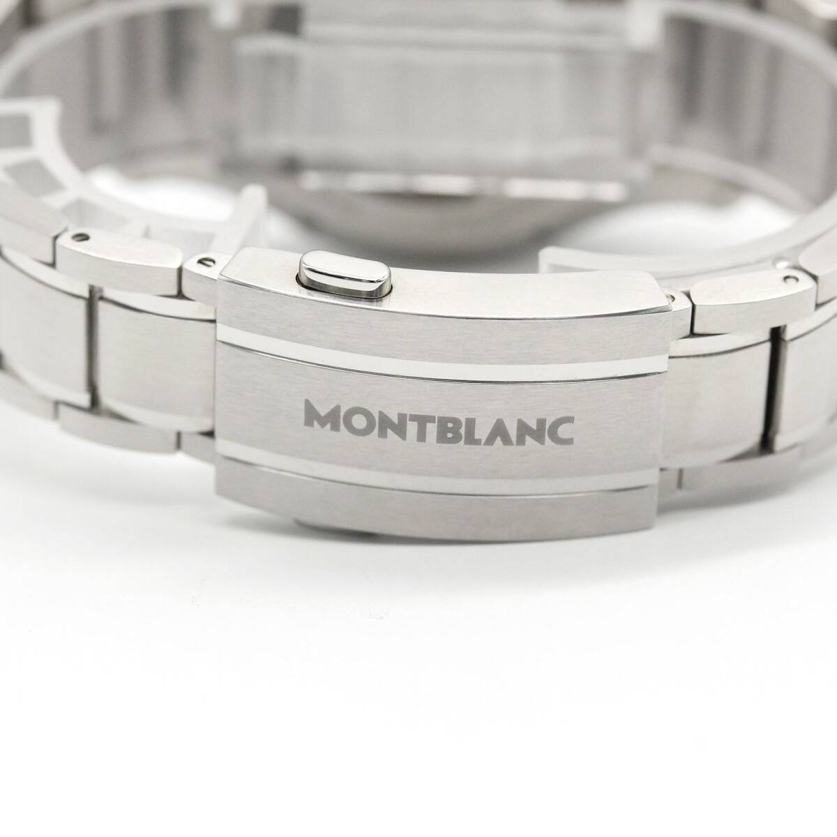[ почти не использовался товар ] Montblanc MONTBLANC 1858 лёд si- серый автомобиль - образец циферблат наручные часы самозаводящиеся часы мужской A03939