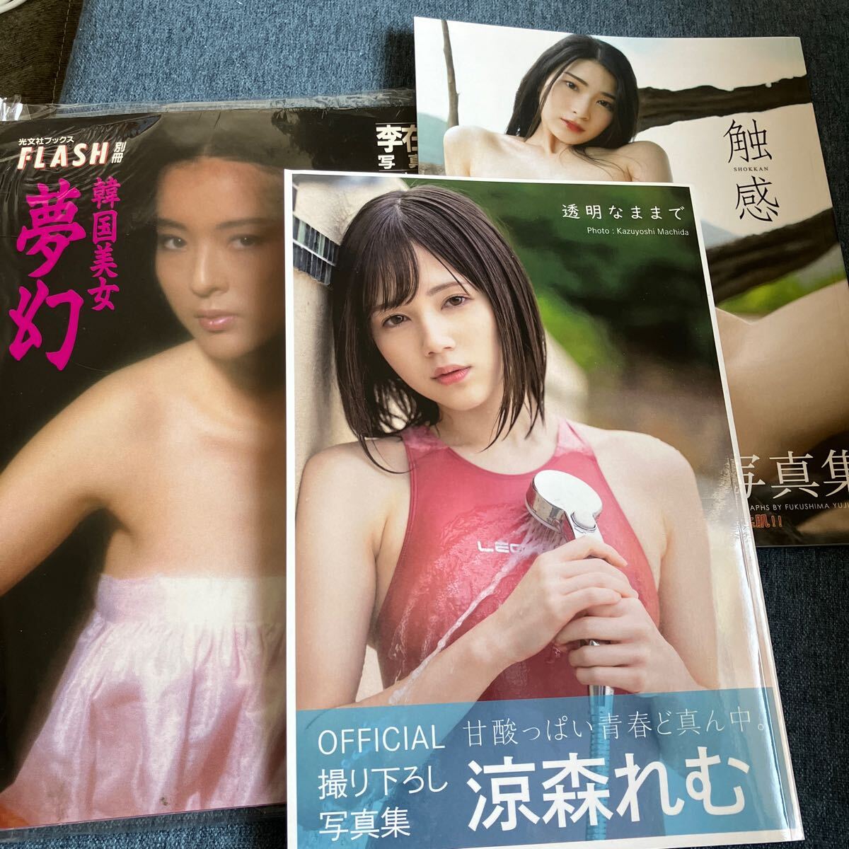 本庄鈴/ 写真集 触感、涼森れむ/写真集 透明なままで、中古 韓国美女 幻夢