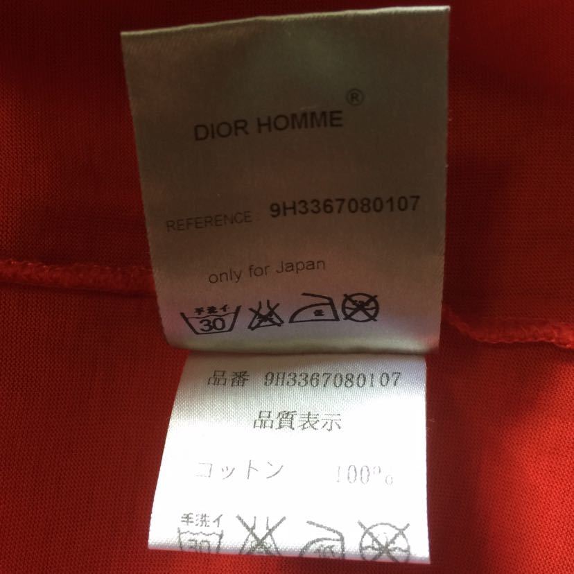 Dior Homme 半袖Tシャツ クリスヴァンアッシュ KRIS VAN ASSCHE XXSサイズ ディオールオム ディオール・オム ディオール オム