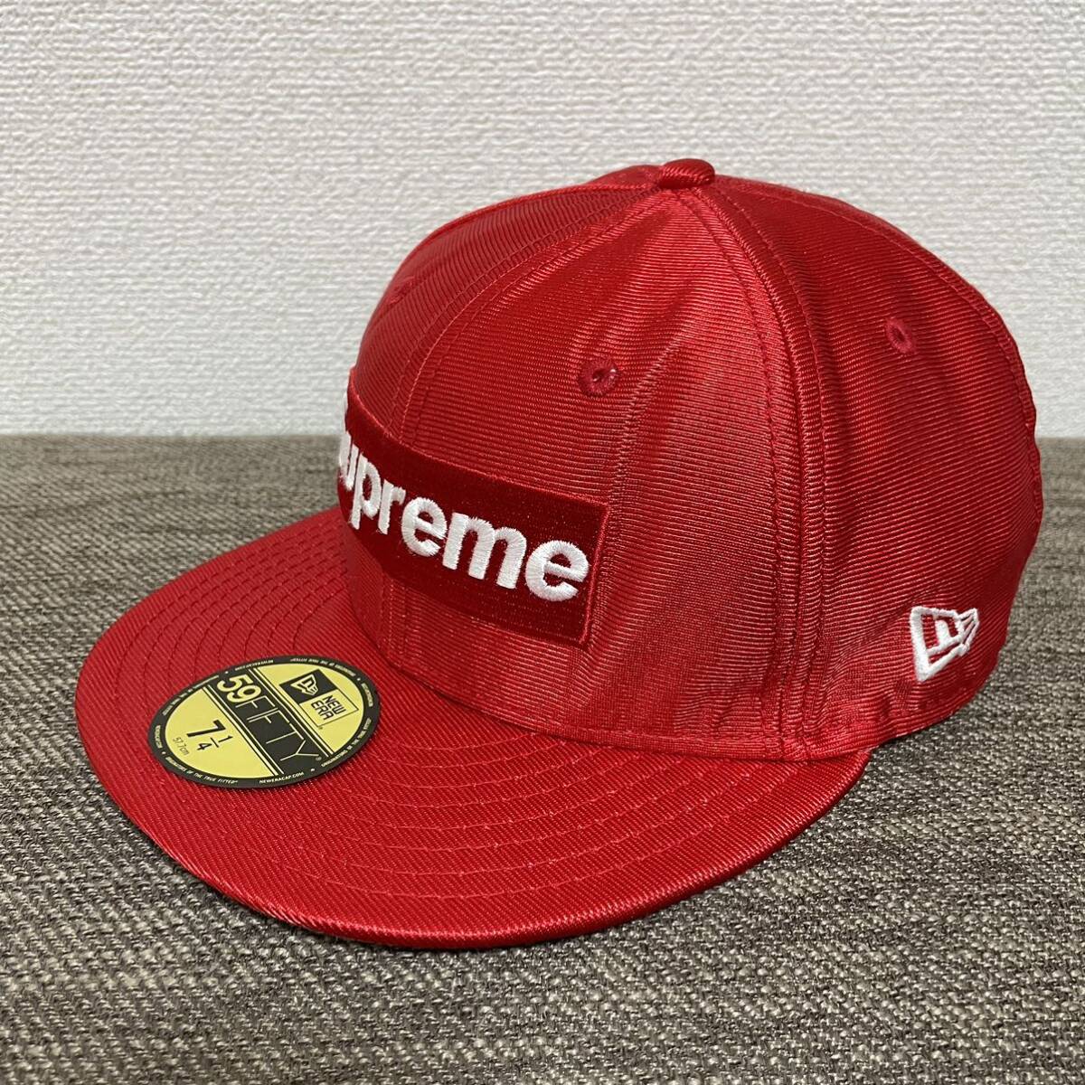 Supreme Dazzle Box Logo New Era Cap Red 57.7cm 7 1/4 16ss 2016年 赤 レッド ダズル ボックスロゴ ニューエラ キャップ_画像2