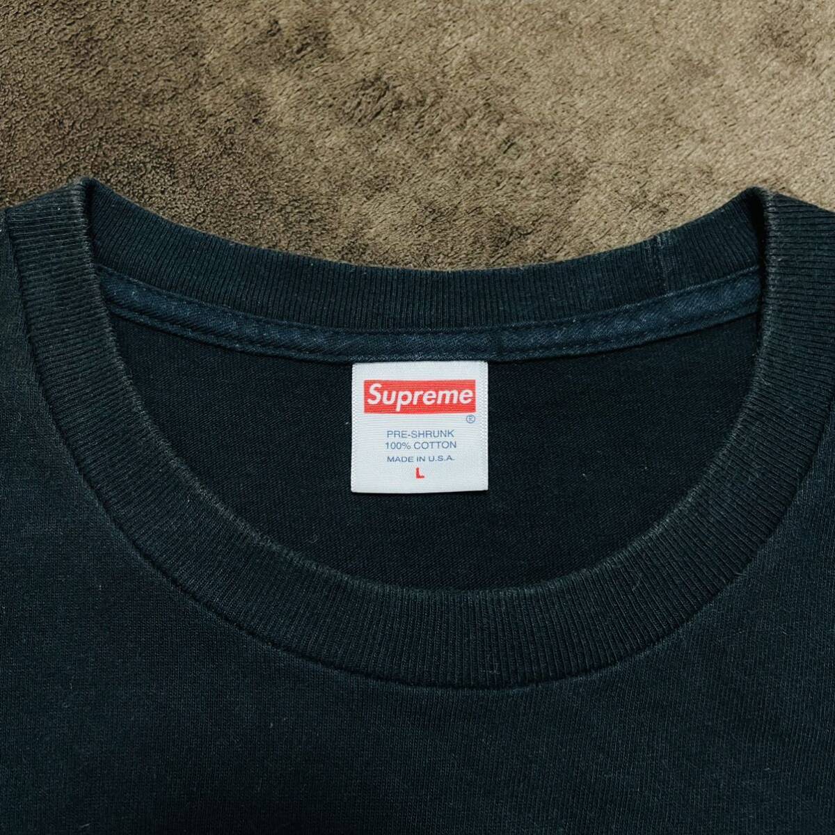 Supreme Naomi Tee Black L 20ss 2020年 黒 ブラック ナオミキャンベル 木村拓哉着 キムタク着_画像6