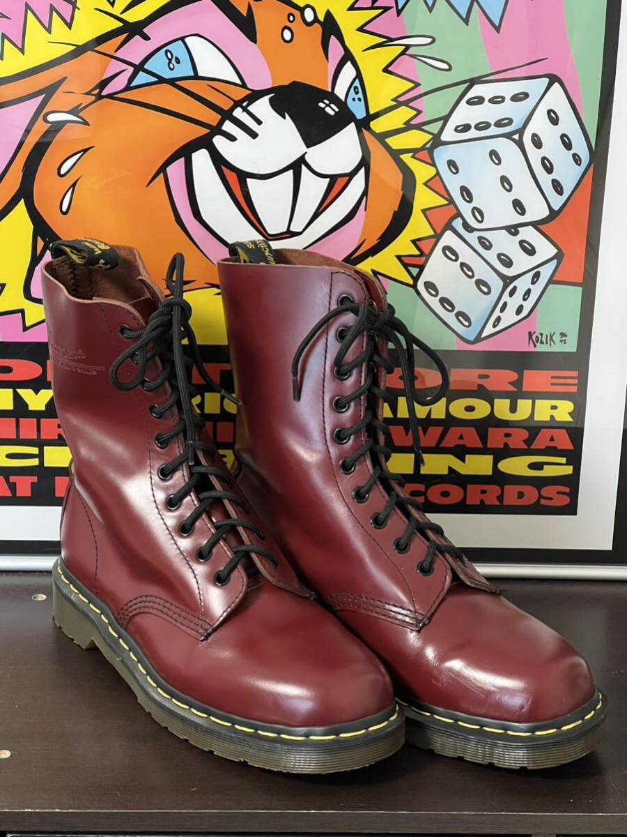 【Dr.Martens】10ホールブーツ チェリーレッド サイズUK8（27.0cm）ドクターマーチン 美品の画像2