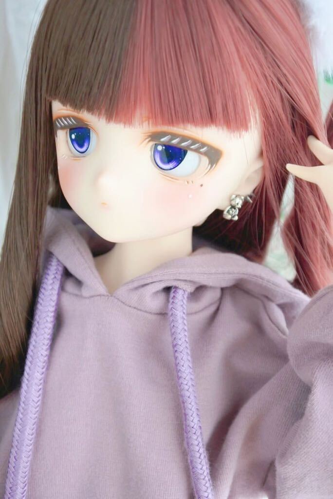 【お粉どーる】 DDH-28 セミホワイト(SW)肌カスタムヘッド おまけアイ付きの画像4