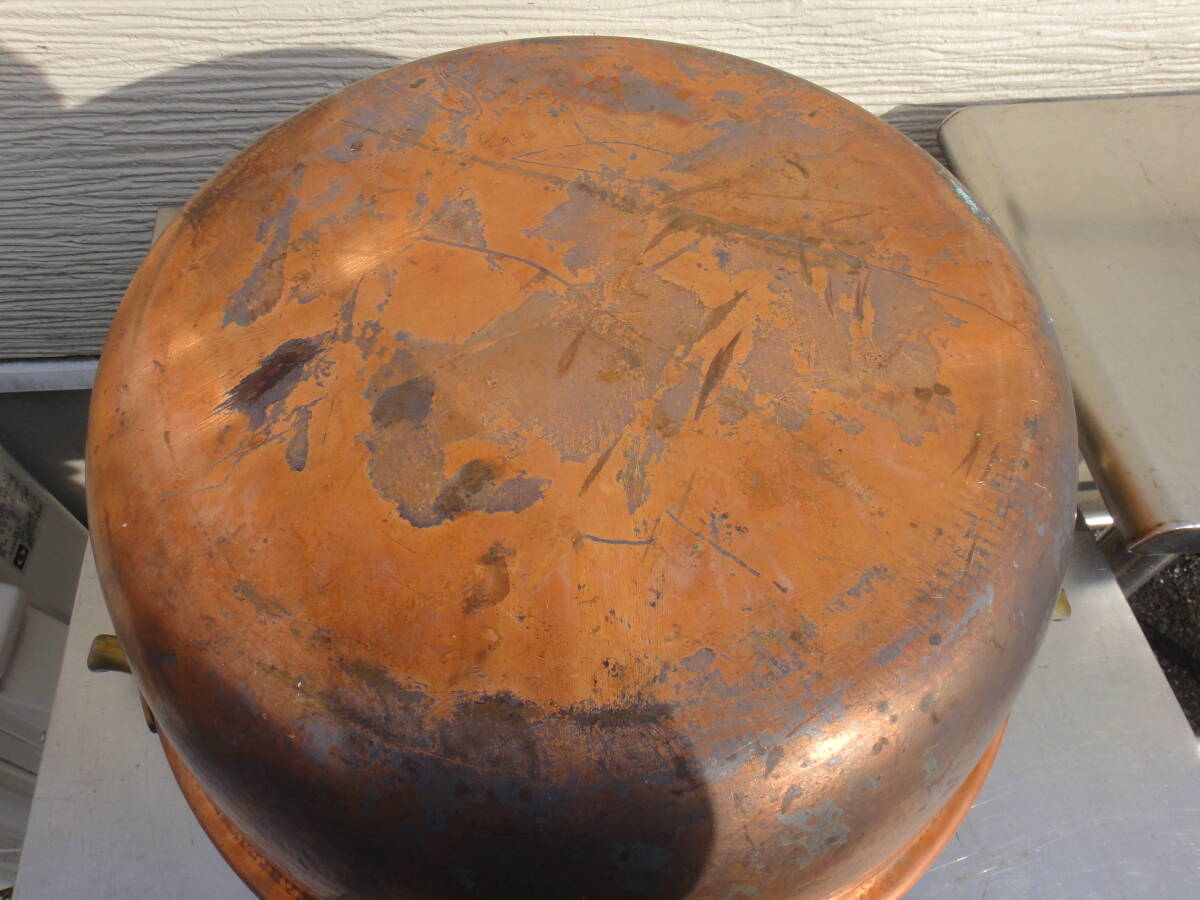 ●USED中古 銅鍋 45cm 業務用 大鍋・炊き出し 両手鍋の画像8