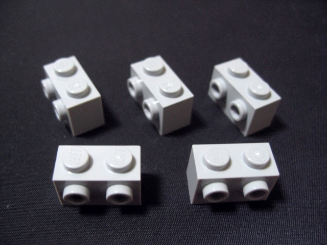 凸レゴ凸 %11211 1x2片面ポッチ付ブロック（新灰） 5個の画像1