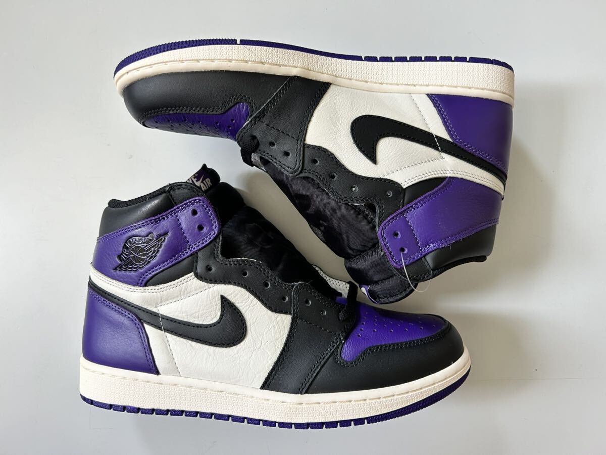 【未使用・国内購入】 Nike Air Jordan 1 Retro High OG Court Purple 28 US10 555088-501 ナイキ エアジョーダン 1 コートパープルの画像2
