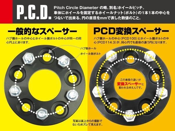 ティーダ ラティオC11 PCD変換スペーサー15mm 100→114.3 2枚_画像3