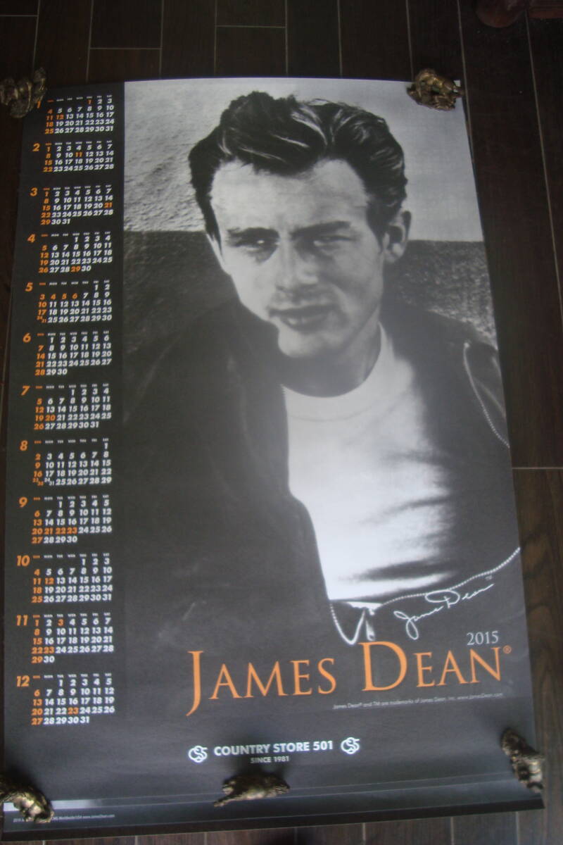 「JAMES DEAN ジェームスディーン　1年カレンダー７枚組　90ｘ60ｃｍ」未使用_画像6