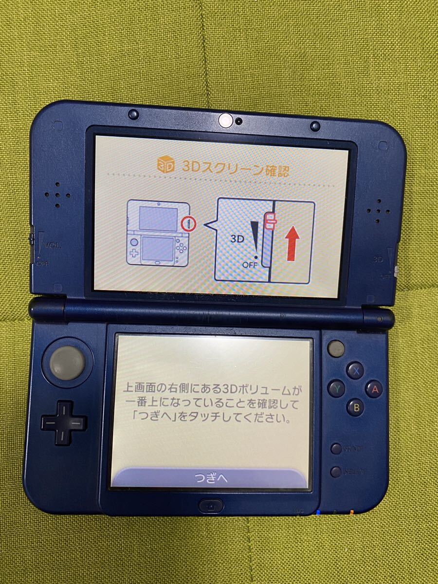 任天堂　Nintendo Newニンテンドー3DS LL メタリックブルー　動作確認済　送料185円_画像4