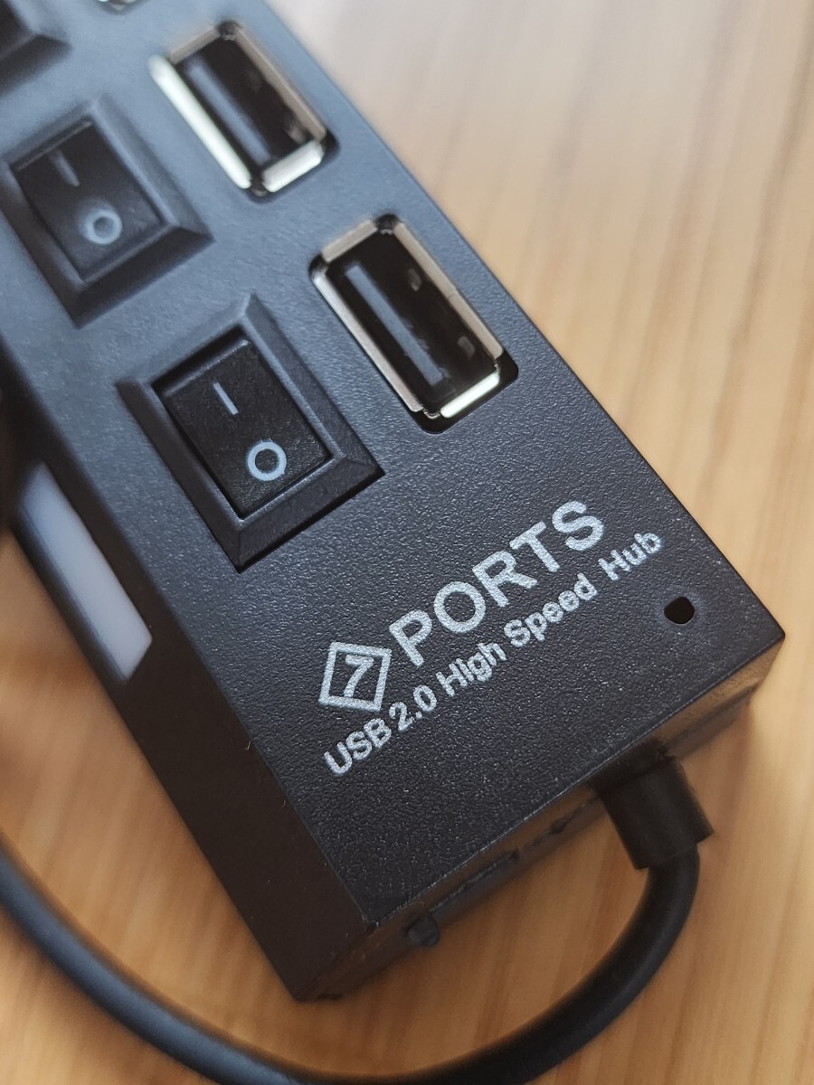 ★新品 7ポートUSB 2.0ハブ高速オン/オフ共有スイッチ USBの画像6