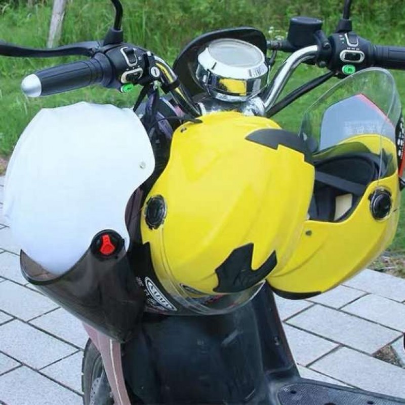 ヘルメットロックホルダー バイク 盗難防止 汎用 キーロック 鍵 自転車 クロスの画像6