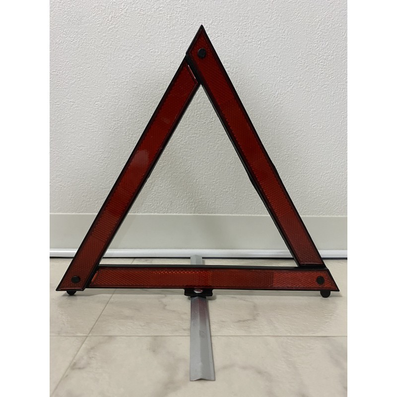  triangular display board triangle reflector warning board folding rear impact collision accident prevention car bike touring 