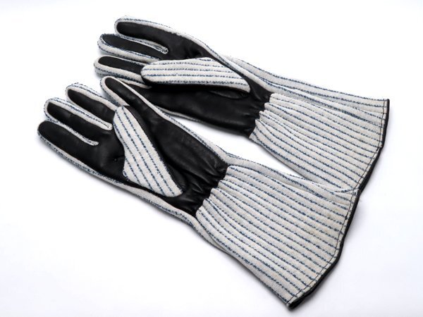 1 jpy ~* unredeemed item *LINEA SPORT racing glove size M degree Linea Sport driving gloves automobile . diversion gloves leather fireproof used beautiful goods 
