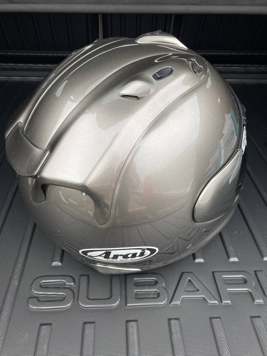 程度上 Arai アライ MZ レオングレー Mサイズ スモークシールド付き ジェットヘルメット_画像3