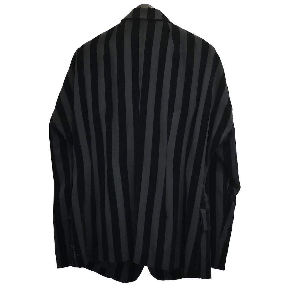 COMME des GARCONS 1990aw wool gyaba flocky stripe jacket 90aw Comme des Garcons vintage archive gyaba Gin 