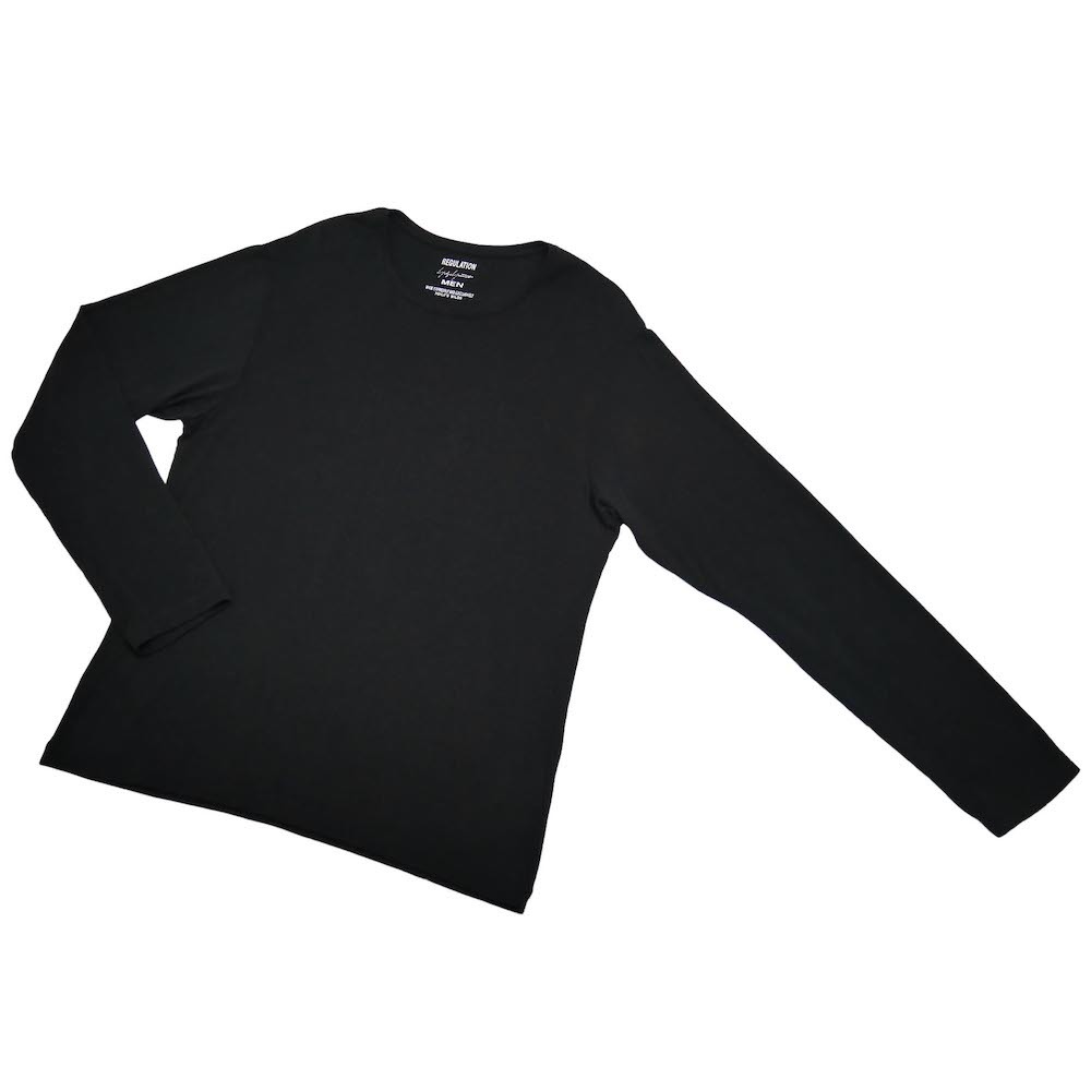REGULATION Yohji Yamamoto MEN 2014aw ton cell long sleeve cut and sewn 14aw regulation men POUR HOMME T-shirt cashmere 
