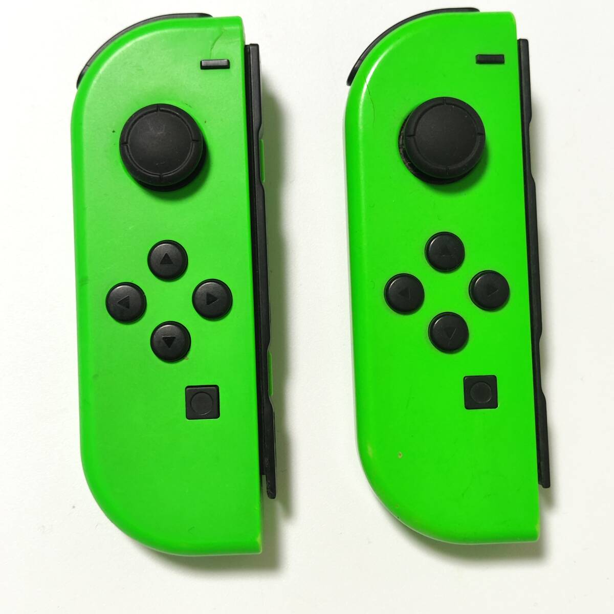 送料無料 動作確認済み Nintendo Switch ニンテンドー スイッチ Joy-Con ジョイコン 純正 ネオングリーン L 2個セット 中古