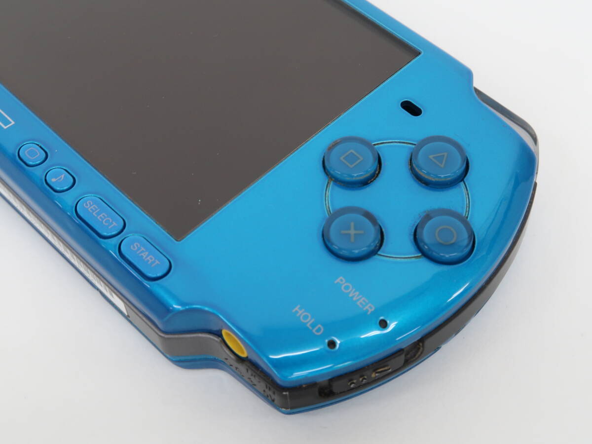 ET1568/バッテリー欠品 PSP 本体 バイブラント・ブルー PSP-3000_画像6