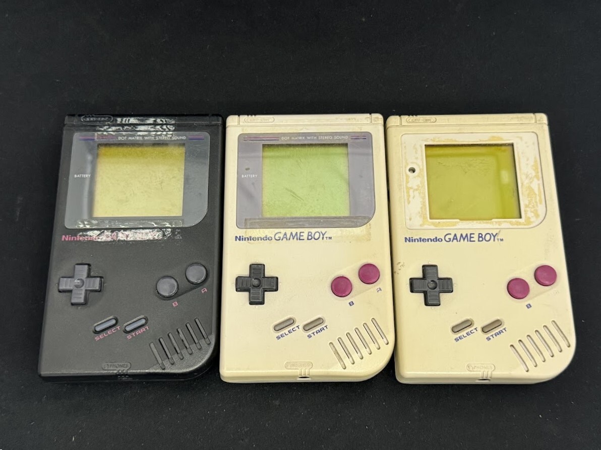 ジャンク品扱い Nintendo 任天堂 ニンテンドー 初代 GEME BOY ゲームボーイ DMG-01 3台 セット 本体 携帯 ゲーム機の画像1