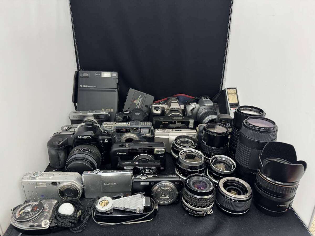 ジャンク品扱い Nikon CANON OLYMPUS Konica SONY Mamiya SIGMA 等 カメラ レンズ 等 まとめ セット_画像1