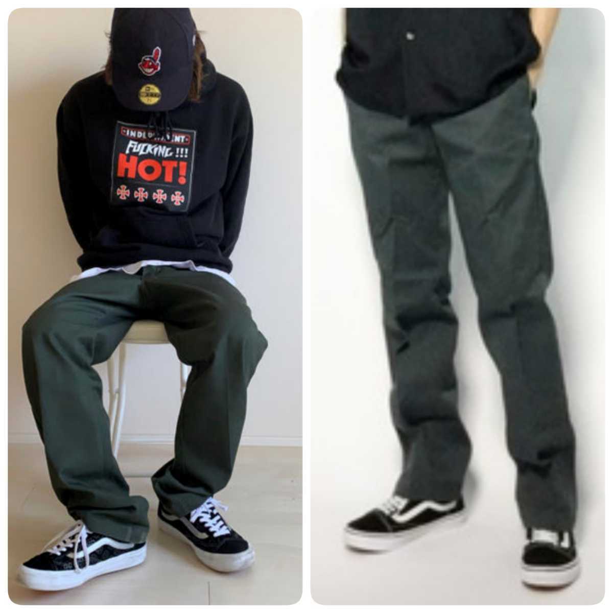 新品未使用 ディッキーズ 874 ワークパンツ OG W34×L30 Dickies USモデル チノパン オリーブグリーン